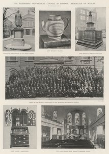 De Methodistische Oecumenische Raad in Londen, gedenktekens van Wesley