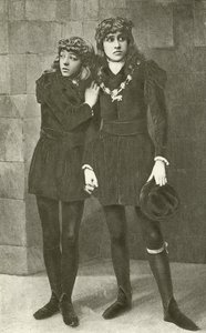 De Misses Isa Bowman en Bessie Hatton als de jonge prinsen in Richard III (gravure)