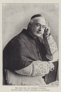 De Zeer Eerwaarde Dr Herbert Vaughan, de Nieuwe Rooms-Katholieke Aartsbisschop van Westminster door English Photographer