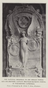 Het nationale monument voor Sir Gerald Portal en zijn broer, kapitein Melville Raymond Portal, in de kathedraal van Winchester door English Photographer