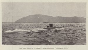 De Nieuwe Franse Onderzeeër Torpedoboot Gustave Zede door English Photographer