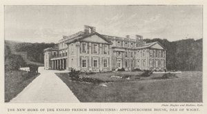 Het Nieuwe Huis van de Verbannen Franse Benedictijnen, Appuldurcombe House, Isle of Wight door English Photographer