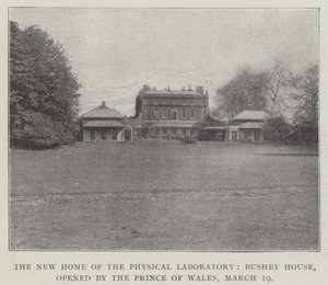 Het Nieuwe Huis van het Fysisch Laboratorium, Bushey House, geopend door de Prins van Wales, 19 maart door English Photographer