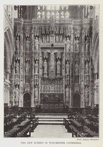 Het Nieuwe Scherm in de Kathedraal van Winchester door English Photographer