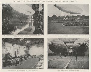 Het probleem van luchtvaart, de bestuurbare ballon, Santos Dumont VI