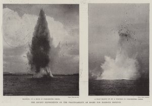 De Recente Experimenten over de Bruikbaarheid van Booms voor Havenverdediging door English Photographer