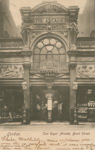 The Royal Arcade, Bond Street door English Photographer