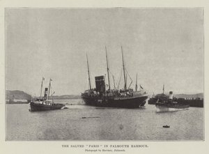 De geredde Paris in de haven van Falmouth door English Photographer