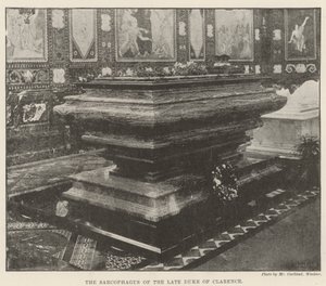 De Sarcofaag van de wijlen Hertog van Clarence door English Photographer