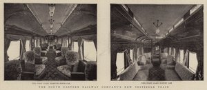 De nieuwe vestibuletrein van de South Eastern Railway Company door English Photographer