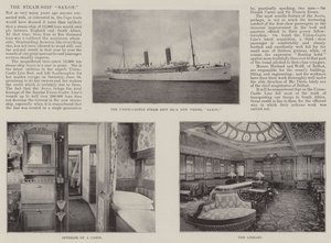 Het stoomschip Saxon door English Photographer