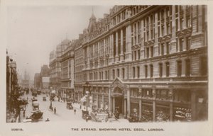 The Strand, Hotel Cecil, Londen door English Photographer