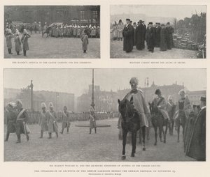De beëdiging van rekruten van het Berlijnse garnizoen voor de Duitse keizer op 23 november door English Photographer