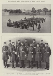 De Transvaal-crisis, Britse troepen voor dienst in Zuid-Afrika door English Photographer