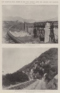 De Transvaaloorlog, scènes van de Boeren terugtocht langs de Delagoa Bay spoorweg door English Photographer