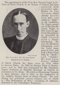 De zeer eerwaarde Dr Francis Paget, bisschop-elect van Oxford