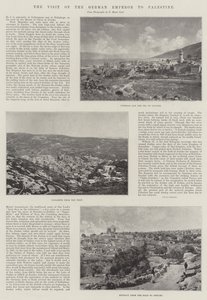 Het bezoek van de Duitse keizer aan Palestina door English Photographer