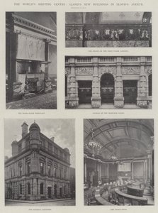 Het wereldscheepvaartcentrum, de nieuwe gebouwen van Lloyds in Lloyds Avenue