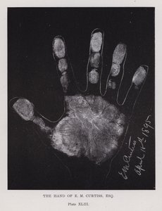 De hand van E. M. Curtiss door English Photographer