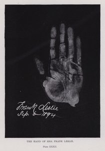 De hand van mevrouw Frank Leslie