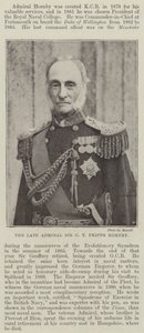 De overleden Admiraal Sir G T Phipps Hornby door English Photographer