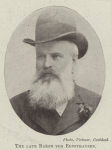 De overleden Baron von Ernsthausen door English Photographer