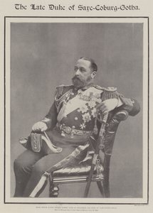 De overleden hertog van Saksen-Coburg en Gotha