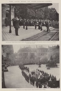 De overleden hertog van Saksen-Coburg en Gotha