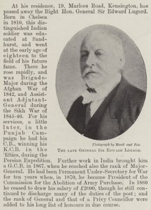 De wijlen generaal Sir Edward Lugard door English Photographer