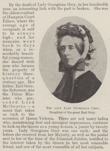 De overleden Lady Georgiana Grey, dochter van de grote Earl Grey door English Photographer