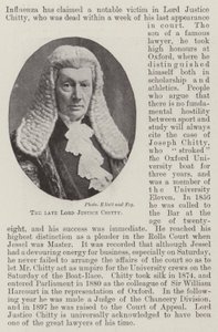 De overleden Lord Justice Chitty door English Photographer