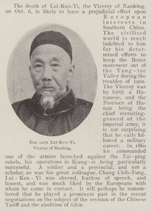 De overleden Lui-Kun-Yi, onderkoning van Nanking door English Photographer
