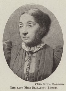 Wijlen juffrouw Elizabeth Brown door English Photographer
