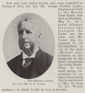 De wijlen Mr G F Lyster door English Photographer