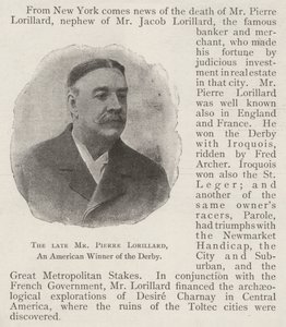 Wijlen de Heer Pierre Lorillard, een Amerikaanse Winnaar van de Derby door English Photographer