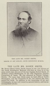 De wijlen de heer Soden Smith, beheerder van de kunstbibliotheek, South Kensington Museum