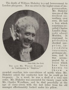 De wijlen Mr William Blakeley als Vanderpump in Brighton door English Photographer