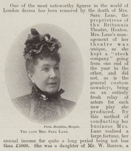De overleden Mevrouw Sara Lane door English Photographer