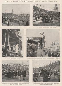 De overleden President McKinley op de Buffalo Expositie, zijn Laatste Officiële Handelingen