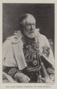 De overleden Prins Edward van Saksen-Weimar door English Photographer