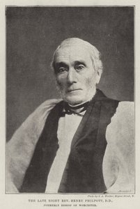 De overleden Eerwaarde Henry Philpott, DD, voormalig Bisschop van Worcester