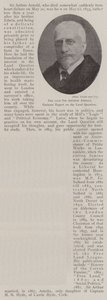 De overleden Sir Arthur Arnold, Eminent Expert op het Gebied van de Landkwestie door English Photographer