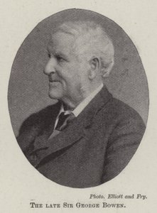 De overleden Sir George Bowen door English Photographer