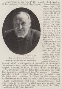 De Wijlen Sir John Donnelly, Secretaris Wetenschap en Kunst Afdeling door English Photographer