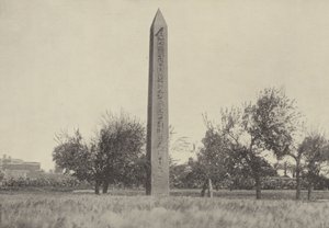 De obelisk van Heliopolis waar Mozes werd opgeleid door English Photographer