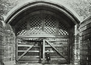 Tower of London, Tower Hill: Traitors Gate, 1890 door English Photographer