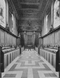 Trinity College Kapel (zwart-wit foto)