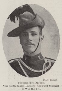 Soldaat Tom Morris, New South Wales Lancers; de eerste kolonist die het VC won door English Photographer