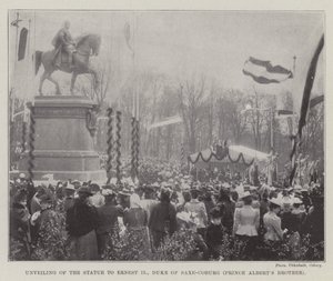 Onthulling van het Standbeeld van Ernst II, Hertog van Saksen-Coburg (Broer van Prins Albert) door English Photographer