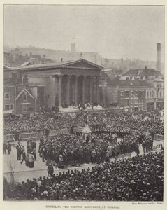Onthulling van het Colston Monument in Bristol door English Photographer